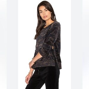 REVOLVE Pam & Gela Velour Side Slit tie top Small